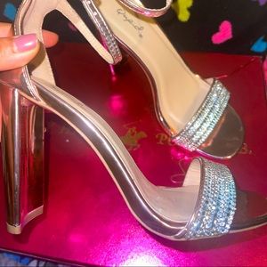 Qupid Heels Nude Pink 6.5| Heel Height 4 Inches